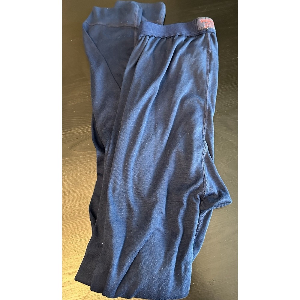 VTG PATAGONIA‎ CAPILENE BASE LAYER PANTS MEN'S Blue LONG UNDERWEAR *MADE USA S
